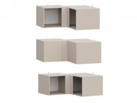 Антресоль (АН50+АН75+планка) Эккервуд (меланж) в Хани - hani.mebel-nsk.ru | фото