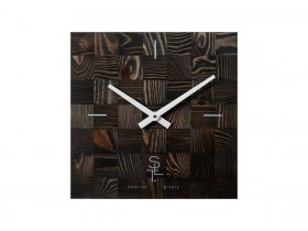Часы настенные SLT 5195 CHESS BLACK WOOD в Хани - hani.mebel-nsk.ru | фото