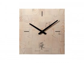 Часы настенные SLT 5196 CHESS WHITE WOOD в Хани - hani.mebel-nsk.ru | фото