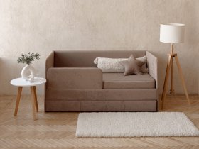 Диван-кровать Happy (капучино) в Хани - hani.mebel-nsk.ru | фото