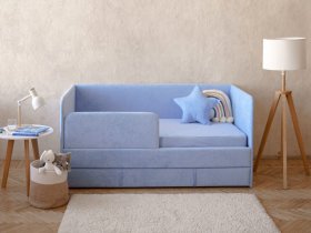 Диван-кровать Happy (васильковый) в Хани - hani.mebel-nsk.ru | фото
