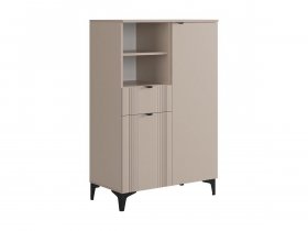 Комод 2 Рич (кашемир/фрапучино матовый/черный) в Хани - hani.mebel-nsk.ru | фото