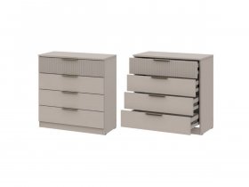 Комод 4 ящика (ЛДСП/МДФ) Эккервуд (меланж) в Хани - hani.mebel-nsk.ru | фото