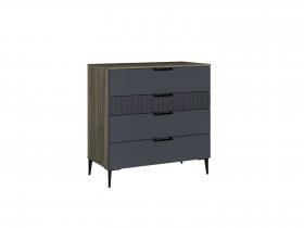Комод 900 4ящ. Км052.0.001 Борнео (джара темная/хангва) в Хани - hani.mebel-nsk.ru | фото