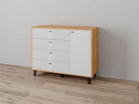 Комод «Катрин-13» (дуб крафт золотой/карбон фарфор) в Хани - hani.mebel-nsk.ru | фото