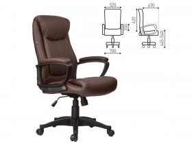 Кресло офисное BRABIX Enter EX-511, коричневое в Хани - hani.mebel-nsk.ru | фото