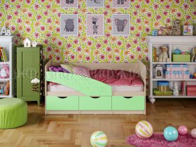 Кровать детская Бабочки 1,8 м в Хани - hani.mebel-nsk.ru | фото