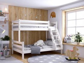 Кровать двухъярусная Адель (белый) в Хани - hani.mebel-nsk.ru | фото