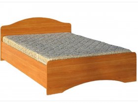 Кровать двуспальная 1,6м-1 (круглая спинка) в Хани - hani.mebel-nsk.ru | фото