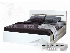 Кровать двуспальная 1,6 м  Наоми КР-11 в Хани - hani.mebel-nsk.ru | фото
