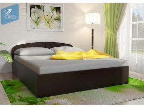 Кровать двуспальная 1,6м с подъем. мех. (венге) в Хани - hani.mebel-nsk.ru | фото