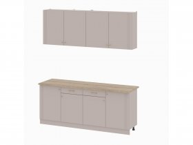 Кухонный гарнитур 2,0м Одетта (меланж/дуб сонома) в Хани - hani.mebel-nsk.ru | фото