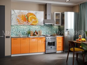 Кухонный гарнитур Апельсин в Хани - hani.mebel-nsk.ru | фото