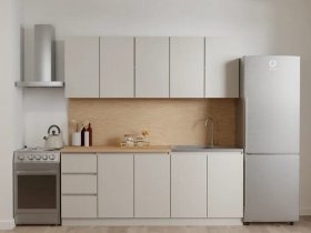 Кухонный гарнитур Мори 2,0 м (сатин) в Хани - hani.mebel-nsk.ru | фото