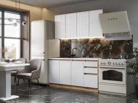 Кухонный гарнитур Ника 1,6 м (белый) в Хани - hani.mebel-nsk.ru | фото