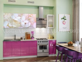 Кухонный гарнитур Вишневый цвет в Хани - hani.mebel-nsk.ru | фото
