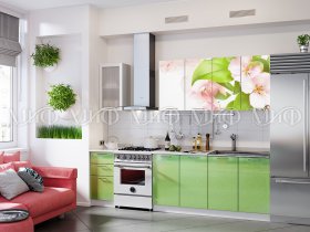 Кухонный гарнитур Яблоневый цвет в Хани - hani.mebel-nsk.ru | фото