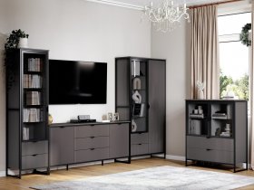 Модульная гостиная Нора (металл бруклин/графит) в Хани - hani.mebel-nsk.ru | фото