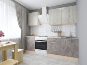 Модульная кухня Йота (пикард/цемент) в Хани - hani.mebel-nsk.ru | фото