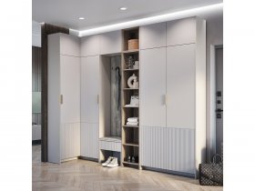 Модульная прихожая Пандора (кашемир/MF03) в Хани - hani.mebel-nsk.ru | фото