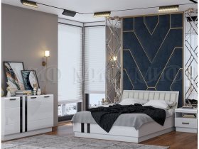 Модульная спальня Магнолия  (белый глянец) в Хани - hani.mebel-nsk.ru | фото