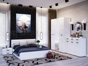 Модульная спальня Нэнси NEW в Хани - hani.mebel-nsk.ru | фото