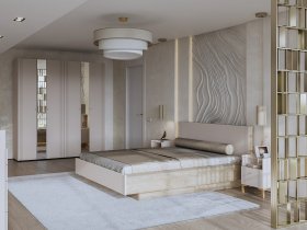 Модульная спальня Одетта (дуб эндгрей/меланж) в Хани - hani.mebel-nsk.ru | фото
