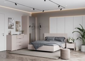 Модульная спальня «Тефия» (тефия/софт сантьяго) в Хани - hani.mebel-nsk.ru | фото