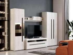 Модульная стенка Ницца (дуб витенберг) в Хани - hani.mebel-nsk.ru | фото