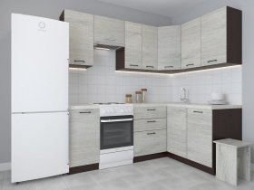 Модульная угловая кухня 1,4м*2,1м Лада (пикард) в Хани - hani.mebel-nsk.ru | фото