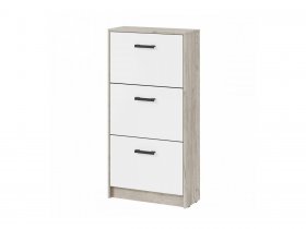 Обувница ОБ-3 Вега (дуб крафт серый/белый) в Хани - hani.mebel-nsk.ru | фото