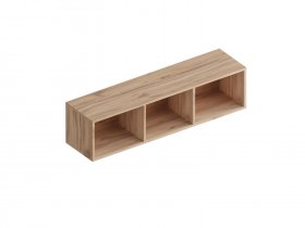 Полка настенная открытая Сицилия (дуб альпийский/тефия) в Хани - hani.mebel-nsk.ru | фото