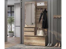 Прихожая ПР-04 Энигма (венге/дуб каньон) в Хани - hani.mebel-nsk.ru | фото