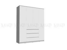 Шкаф 1600 с ящиками Челси (белый) в Хани - hani.mebel-nsk.ru | фото