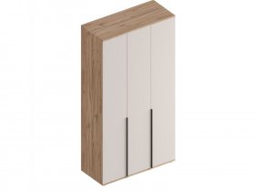 Шкаф 3-ств Сицилия (дуб альпийский/тефия) в Хани - hani.mebel-nsk.ru | фото