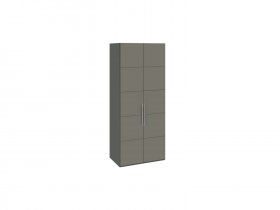 Шкаф для одежды с 2 дверями Наоми (джут/фон серый) СМ-208.07.03 в Хани - hani.mebel-nsk.ru | фото