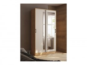 Шкаф-купе 1,2м «Стиль-2» (дуб крафт золотой/кашемир) в Хани - hani.mebel-nsk.ru | фото