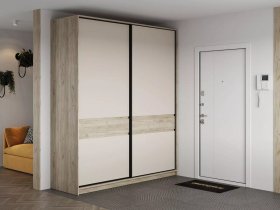 Шкаф-купе Бостон ШК-005 (2.0 м) (дуб крафт серый/кашемир) в Хани - hani.mebel-nsk.ru | фото