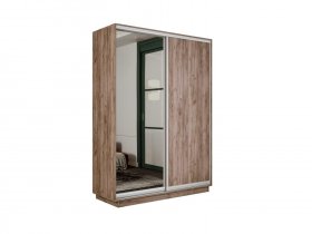 Шкаф-купе двухдверный Экспресс Хит (ЛДСП/зеркало) в Хани - hani.mebel-nsk.ru | фото