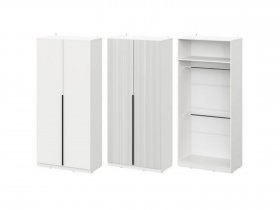 Шкаф ШК-100 Эккервуд (белый) в Хани - hani.mebel-nsk.ru | фото