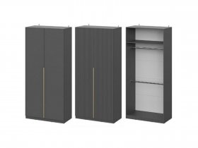Шкаф ШК-100 Эккервуд (графит) в Хани - hani.mebel-nsk.ru | фото