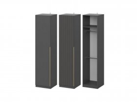 Шкаф ШК-50 Эккервуд (графит) в Хани - hani.mebel-nsk.ru | фото