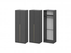 Шкаф ШК-75 Эккервуд (графит) в Хани - hani.mebel-nsk.ru | фото