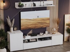 Стенка «Сильвия» (белый ясень) в Хани - hani.mebel-nsk.ru | фото