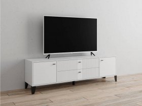 Тумба под ТВ Парус-10 (белый/белый снег) в Хани - hani.mebel-nsk.ru | фото